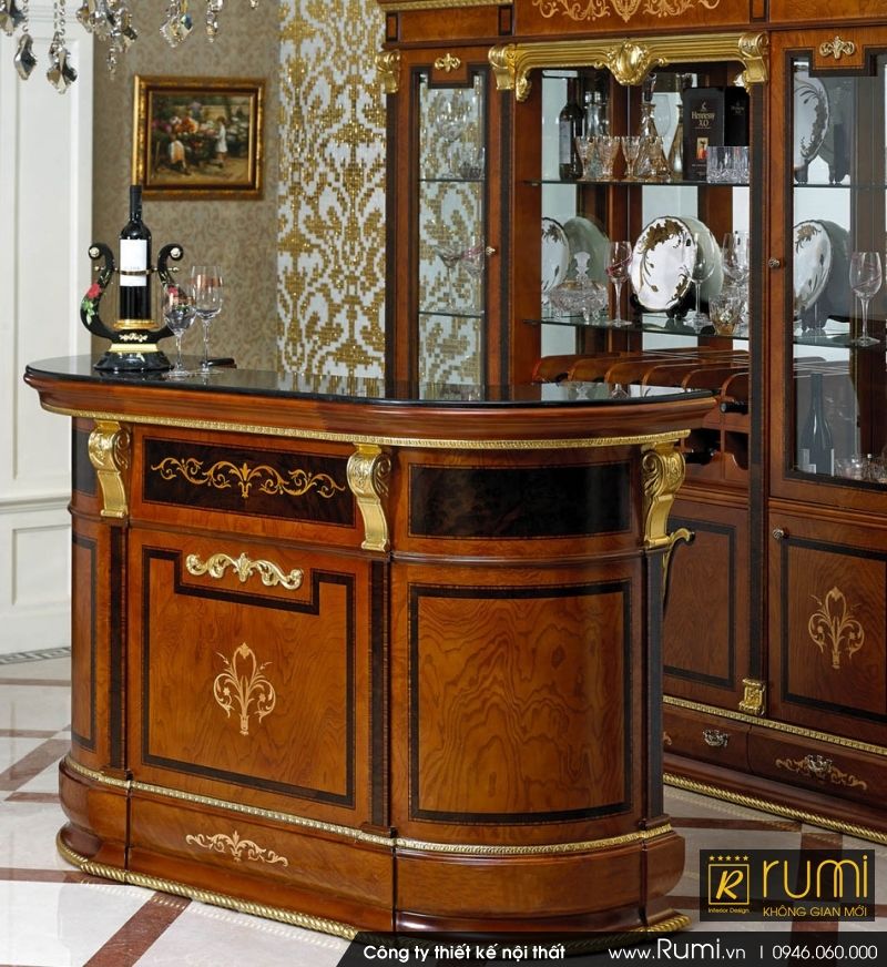 Thiết kế quầy bar tân cổ điển