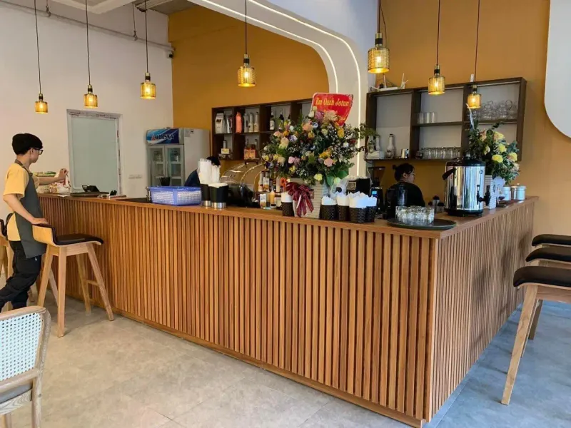 Quầy pha chế đẹp theo yêu cầu