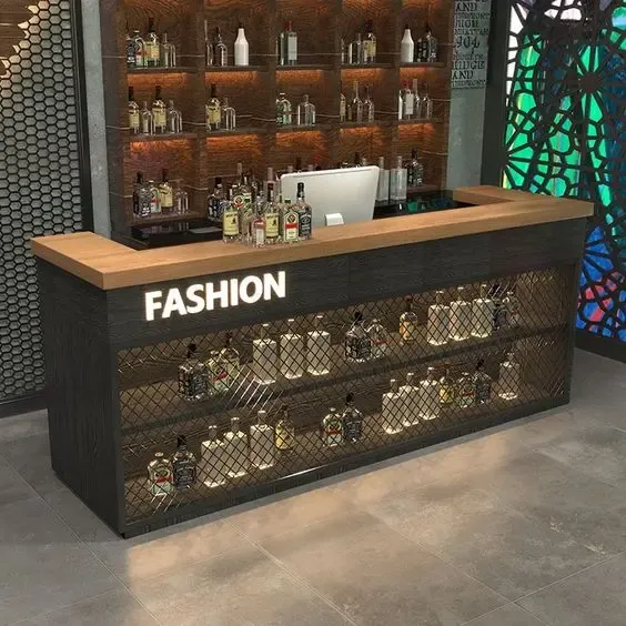 Hình ảnh quầy bar chữ U