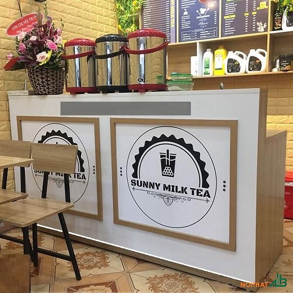 Hình ảnh quầy pha chế hiện đại