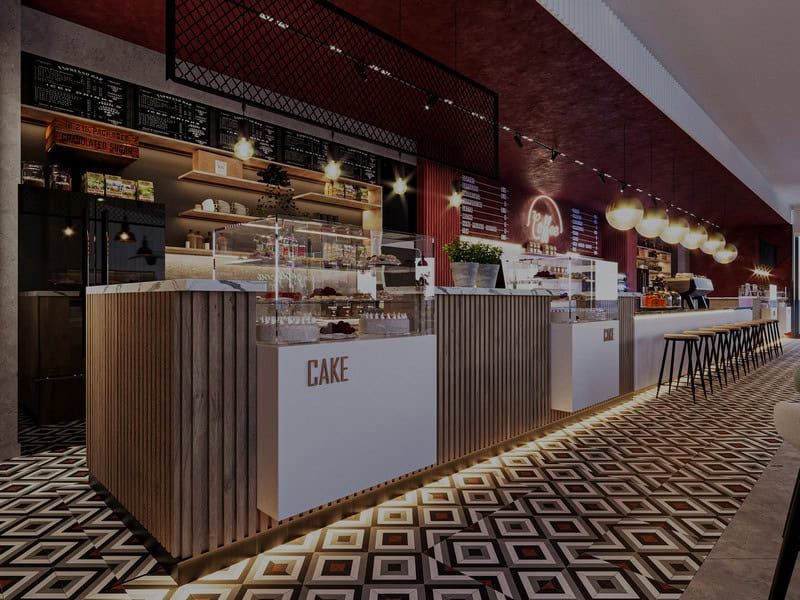Thiết kế quầy bar cafe