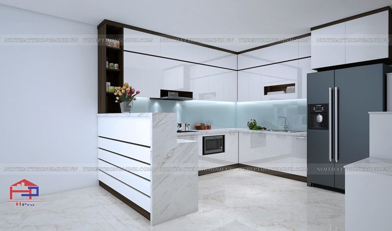 anh thiet ke 3d mau tu bep acrylic tbac67 nha chi huong