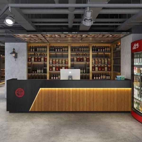 Quầy bar gỗ công nghiệp đẹp hiện đại