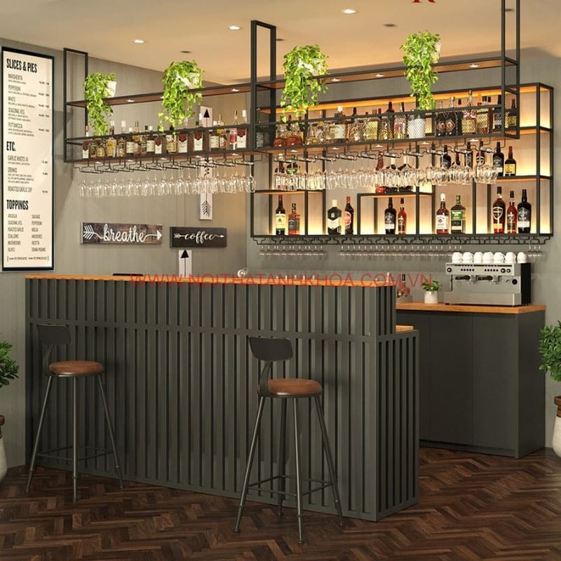 Quầy bar mini gỗ MDF