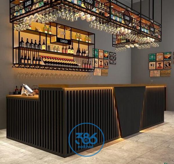 Quầy Bar Cafe Hiện Đại 2 Quầy bar phục vụ