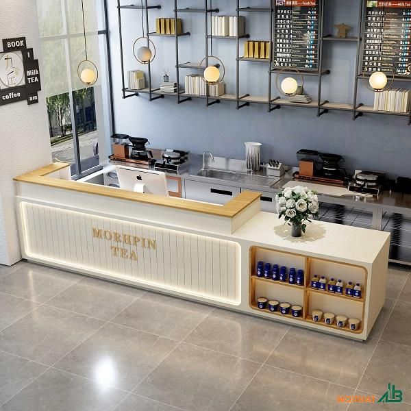 Hình ảnh quầy bar trà sữa đẹp và chuyên nghiệp