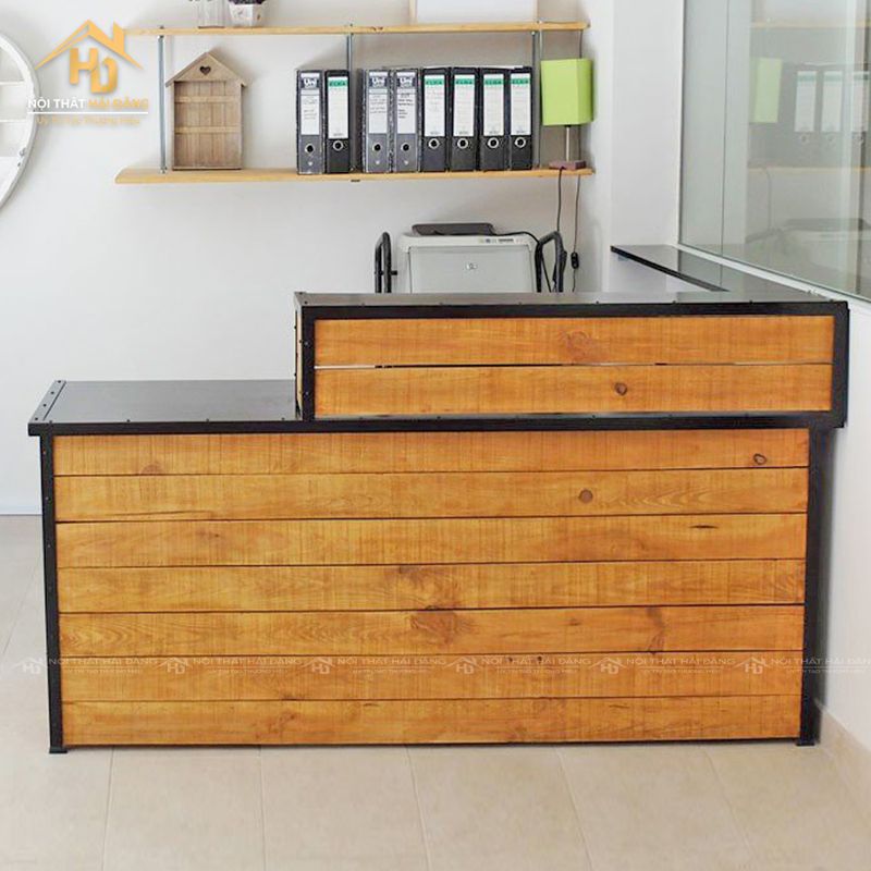 Quầy pha chế mộc mạc
