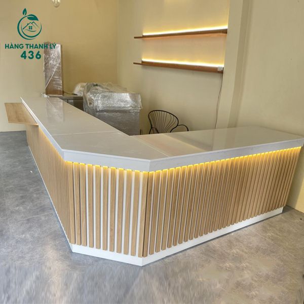 Quầy pha chế chữ L cố định
