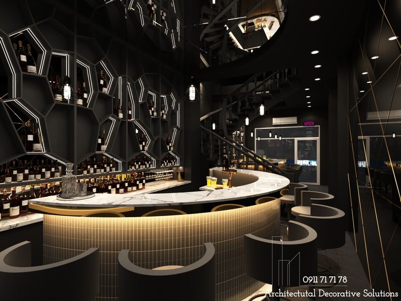Thiết kế nội thất quầy bar đẹp