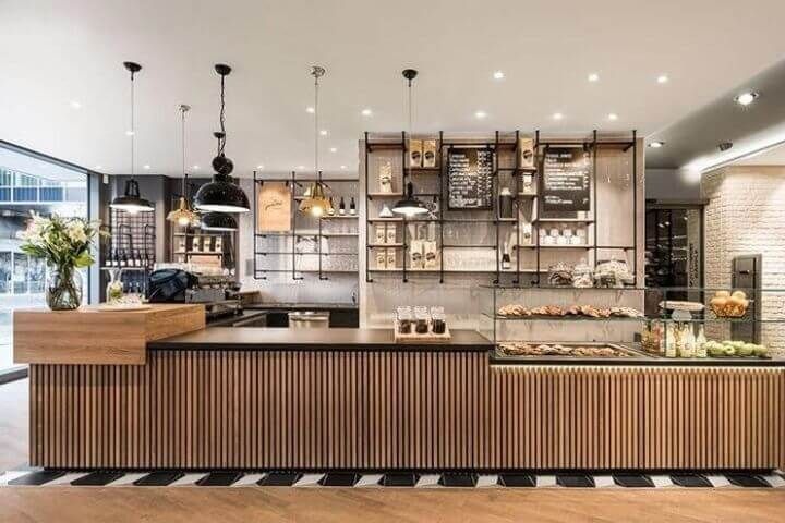 Thiết kế quầy bar trà sữa