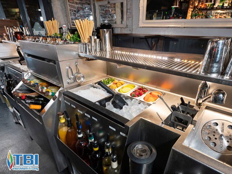 Uu điểm khi sử dụng thùng đá inox cho quầy bar inoxmientrung