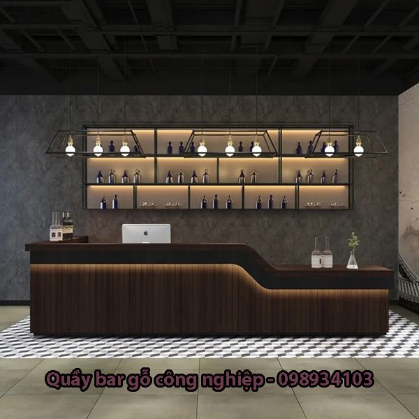 Hình ảnh quầy pha chế hiện đại